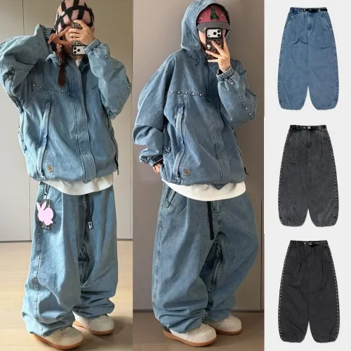 2526 PLAYBOY DIMITO STUD LINE OG DENIM PANTS