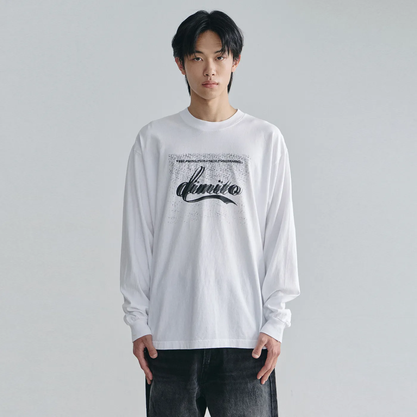 2627 DMT VINTAGE SCRIPT LSV GD 6.5OZ TEE WHITE