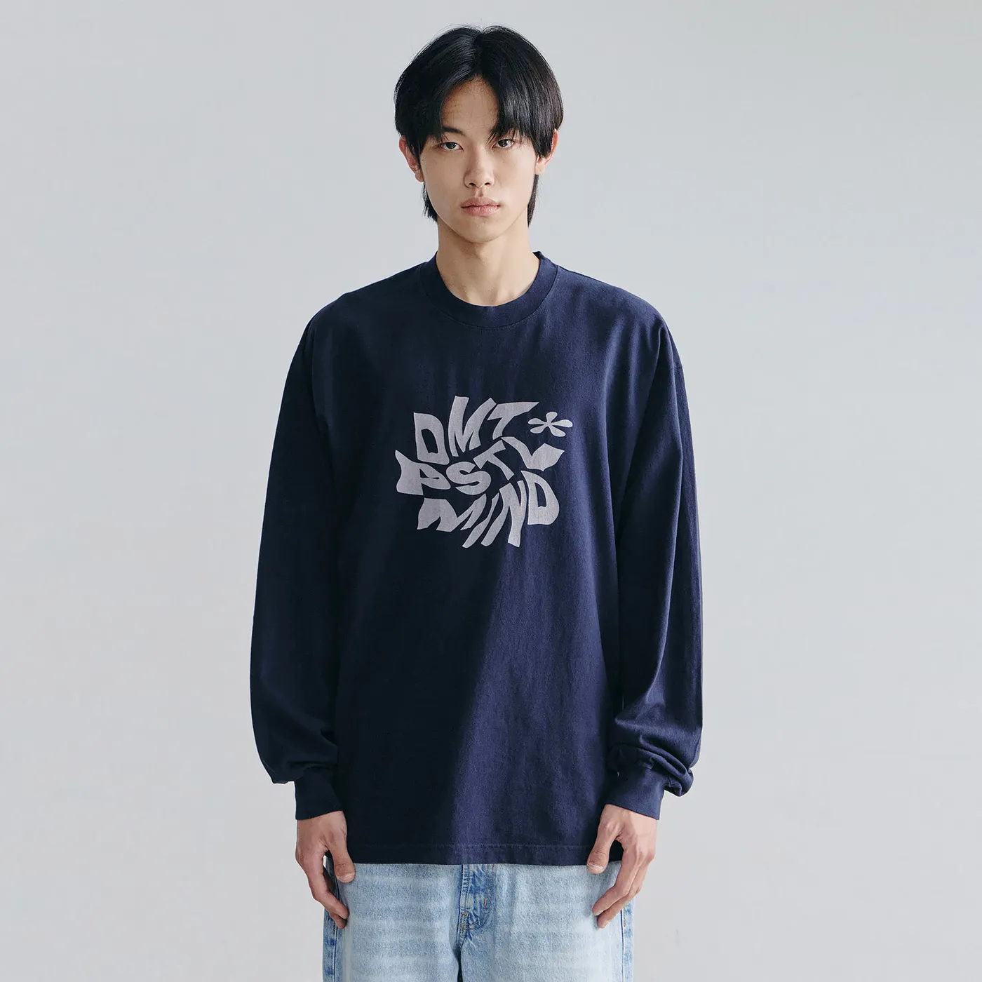 2627 DIMITO DMT SPIRAL LSV GD 6.5OZ TEE NAVY