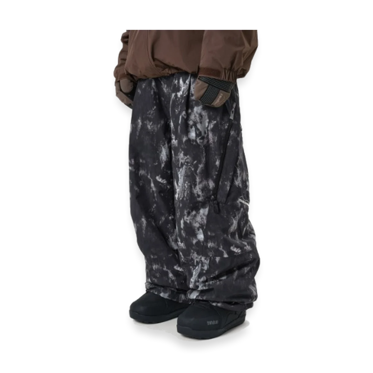 2526 DIMITO GIANT CARGO PANTS WIDE FIT LV.2 MARBLE BLACK