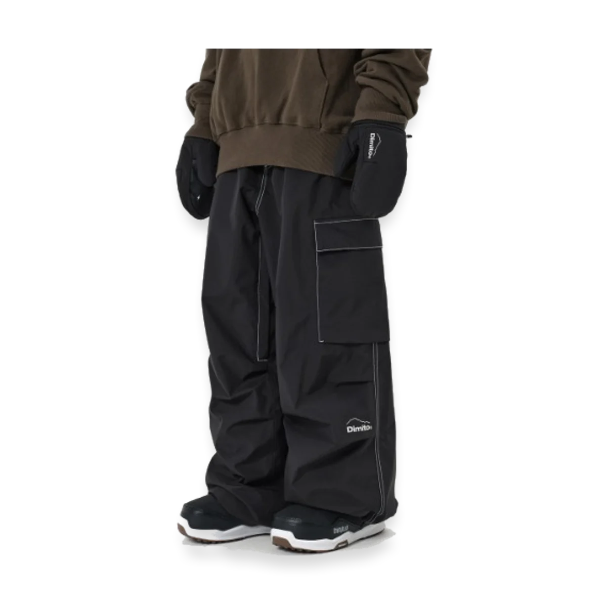 2526 DIMITO WORKS LINE PANTS WIDE FIT LV.1 BLACK