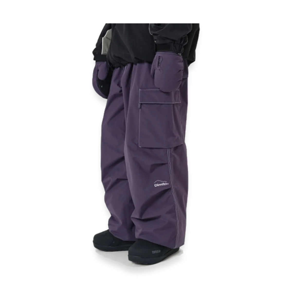 2526 DIMITO WORKS LINE PANTS WIDE FIT LV.1 GRAPE