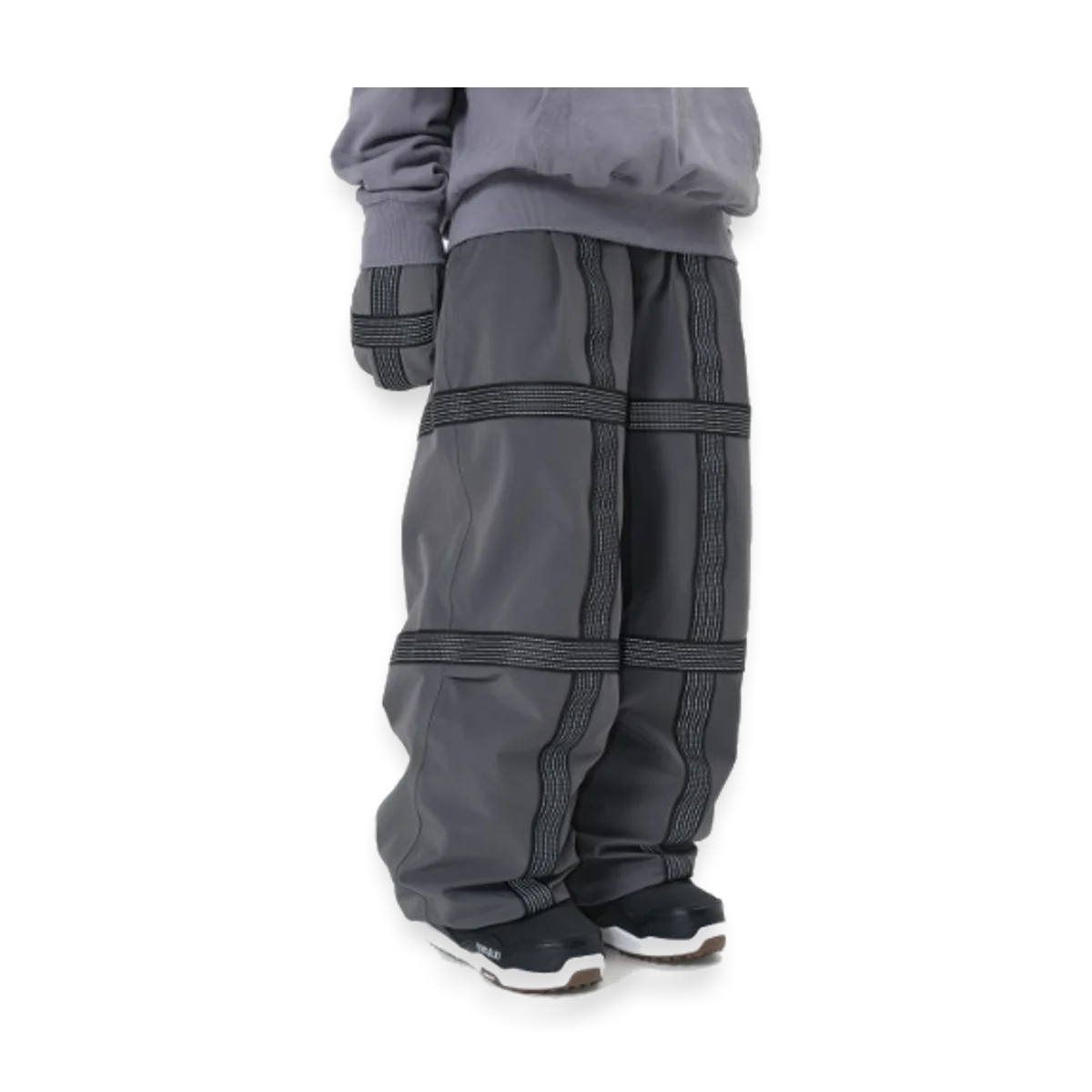 2526 DIMITO REFLECTIVE LINE BANDED PANTS WIDE FIT LV.2 COOL GREY