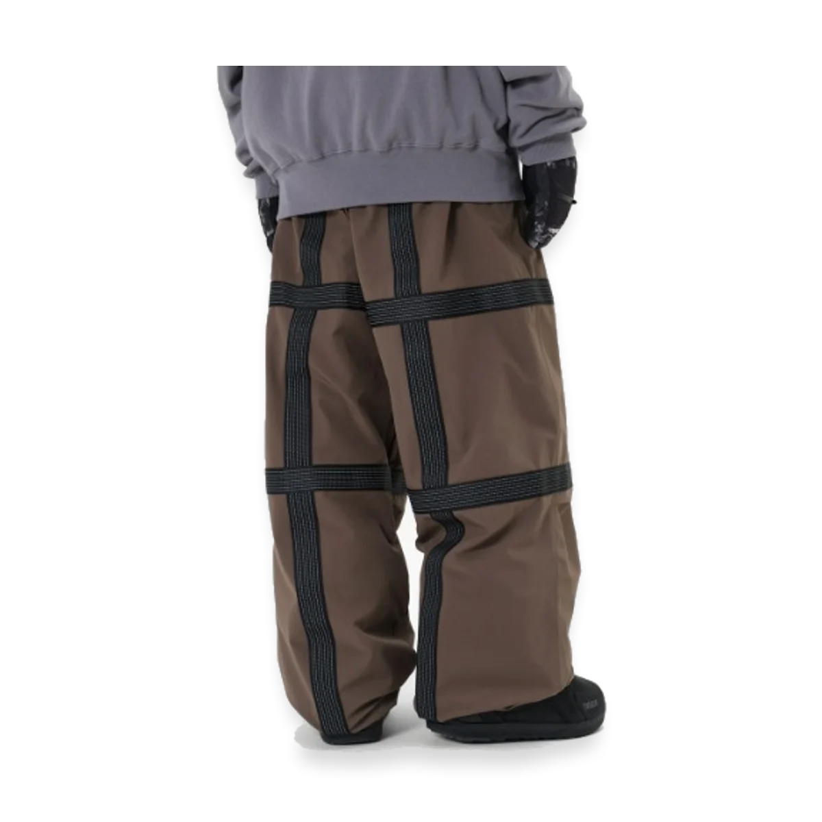 2526 DIMITO REFLECTIVE LINE BANDED PANTS WIDE FIT LV.2 MUD