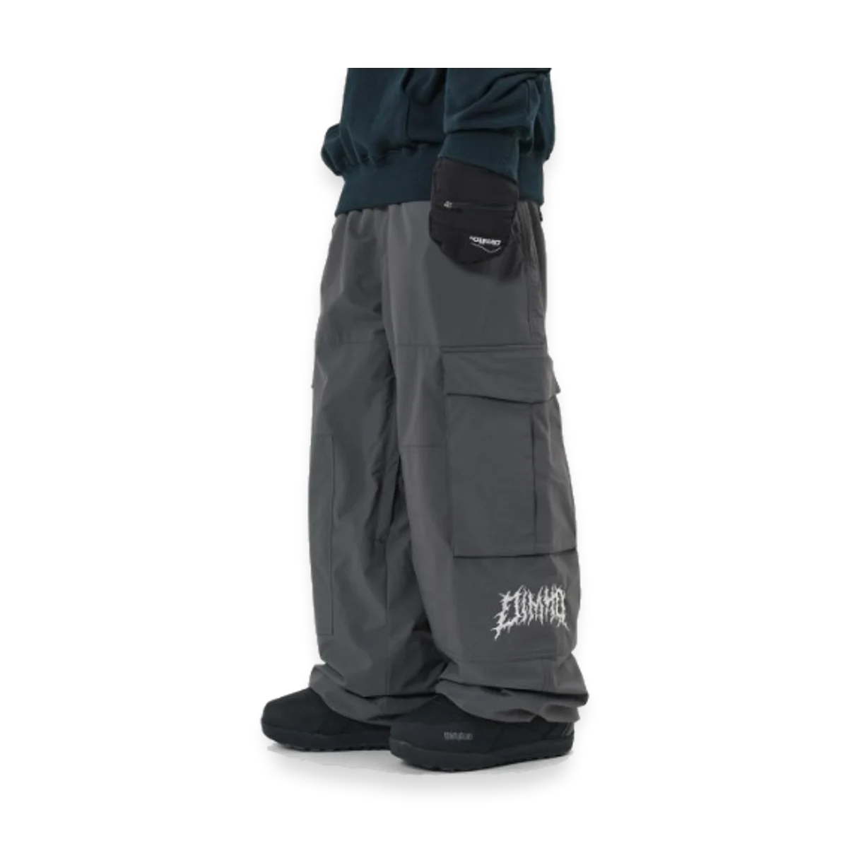 2526 DIMITO VOLT CARGO BIG PANTS WIDE FIT LV.1 DARK SHADOW