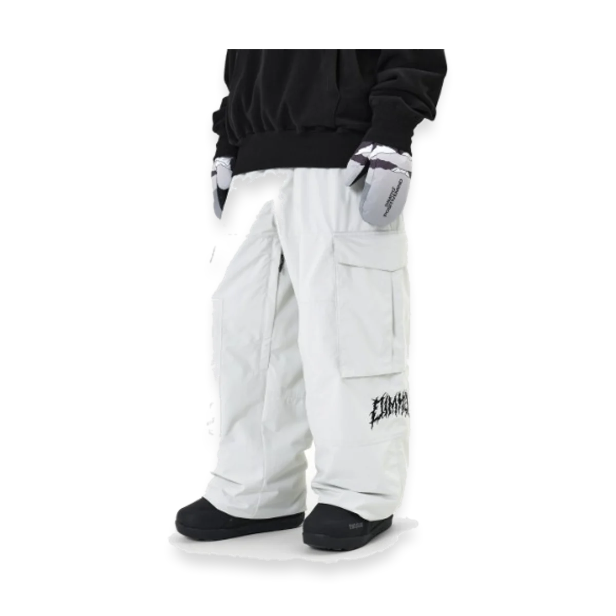 2526 DIMITO VOLT CARGO BIG PANTS WIDE FIT LV.1 WHITE