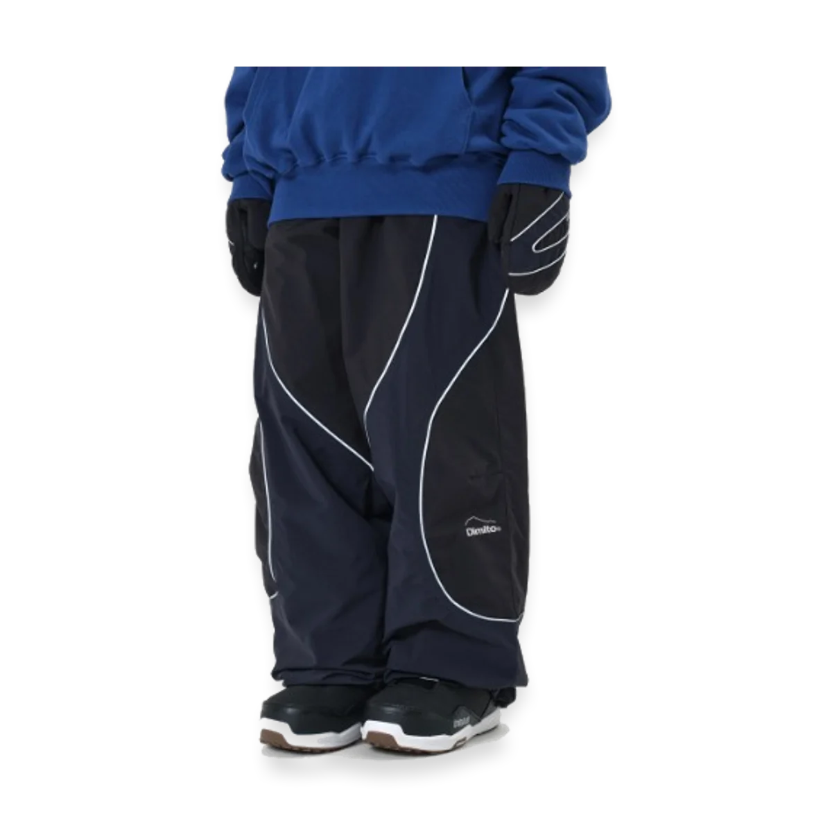 2526 DIMITO 25 ATOM BANDED PANTS WIDE FIT LV.1 MID BLACK