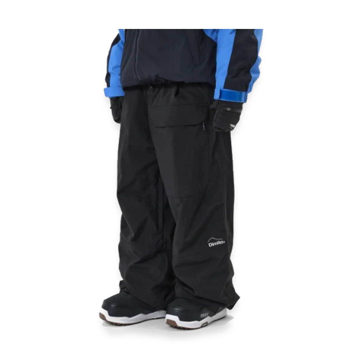 2526 DIMITO DECK WIDE BANDED PANTS WIDE FIT LV.2 BLACK