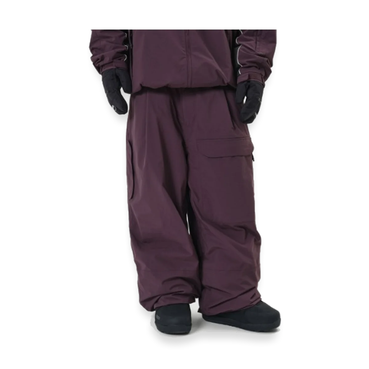 2526 DIMITO DECK WIDE BANDED PANTS WIDE FIT LV.2 WINE