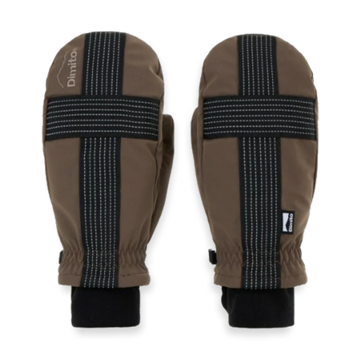 2526 DIMITO REFLECTIVE CROSS BAND MITTEN MUD