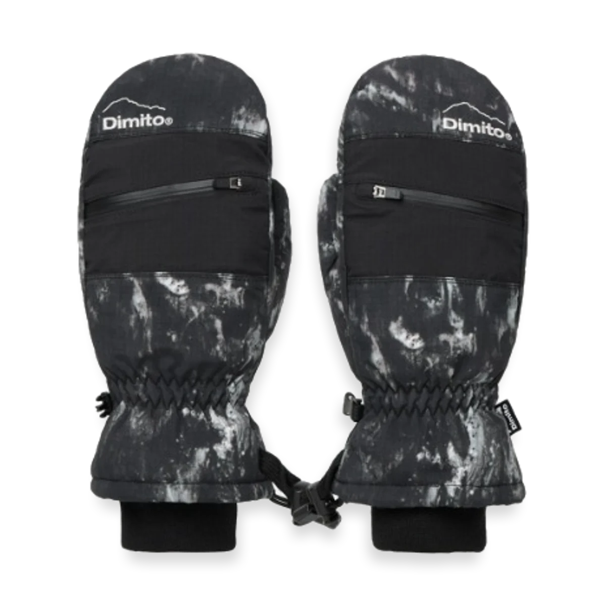 2526 DIMITO BLOCK VENT MITTEN MARBLE BLACK