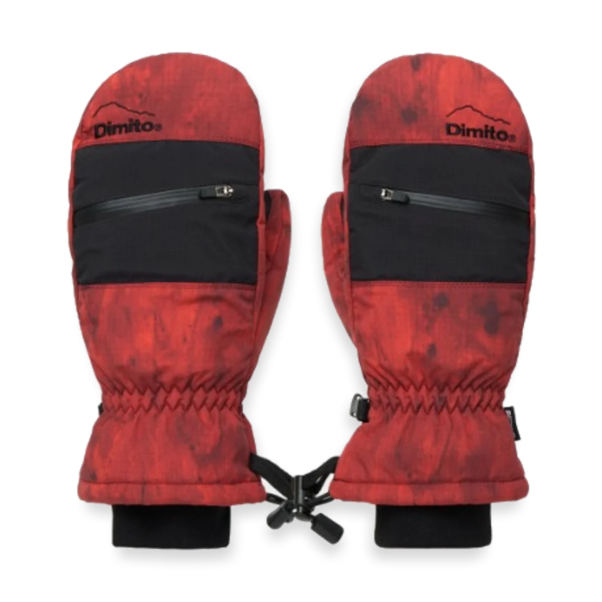 2526 DIMITO BLOCK VENT MITTEN MARBLE RED
