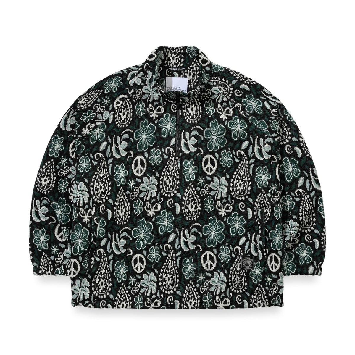 2526 Paisley Peace Jacquard Anorak Jacket