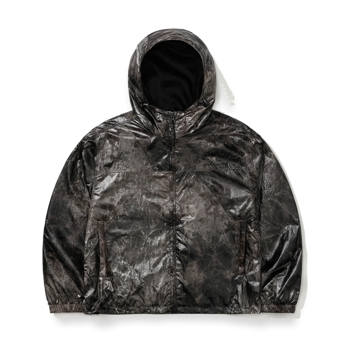 2526 Bsrwave Brushed Dye Hooded Black