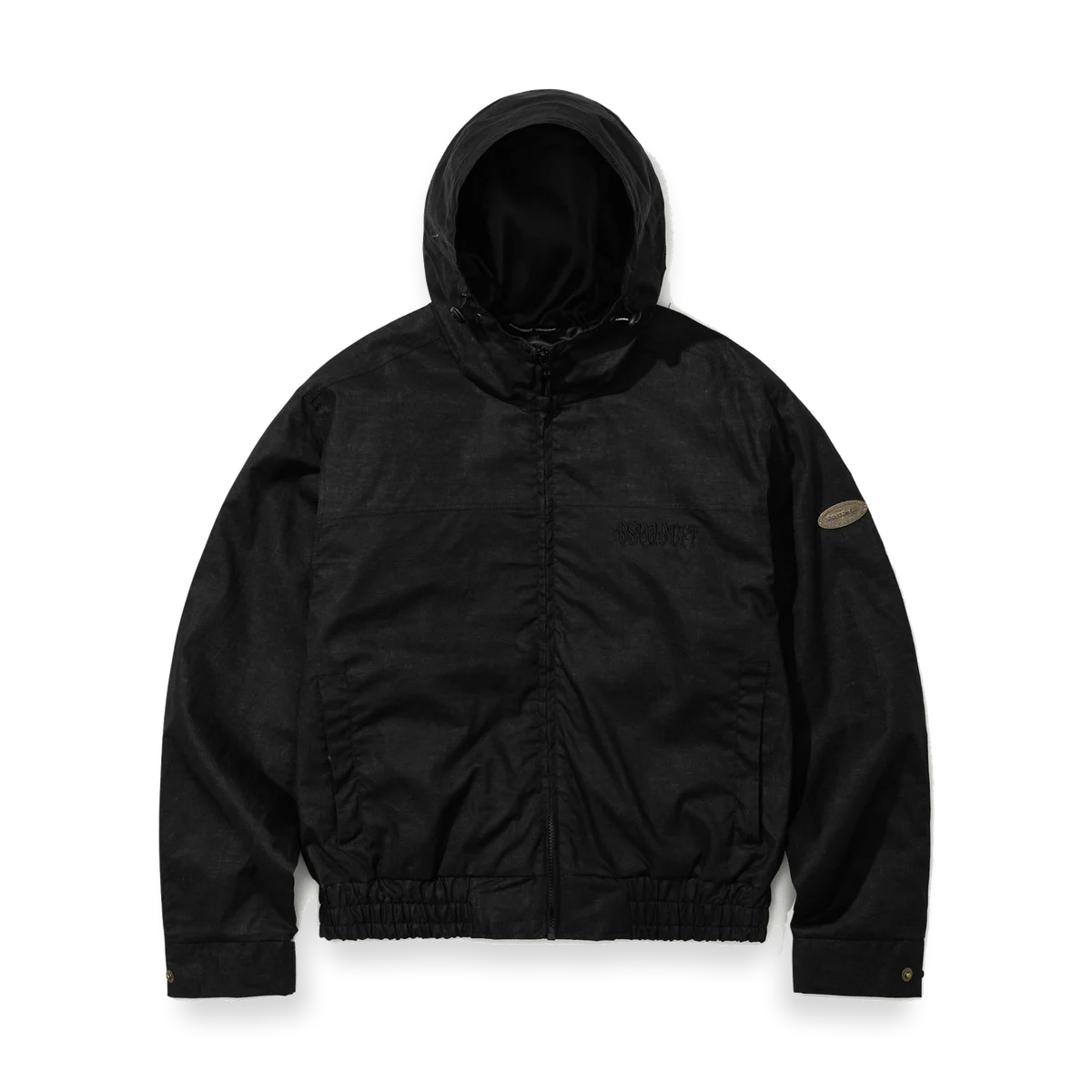 2526 Rustic Charm Linen Hooded Black