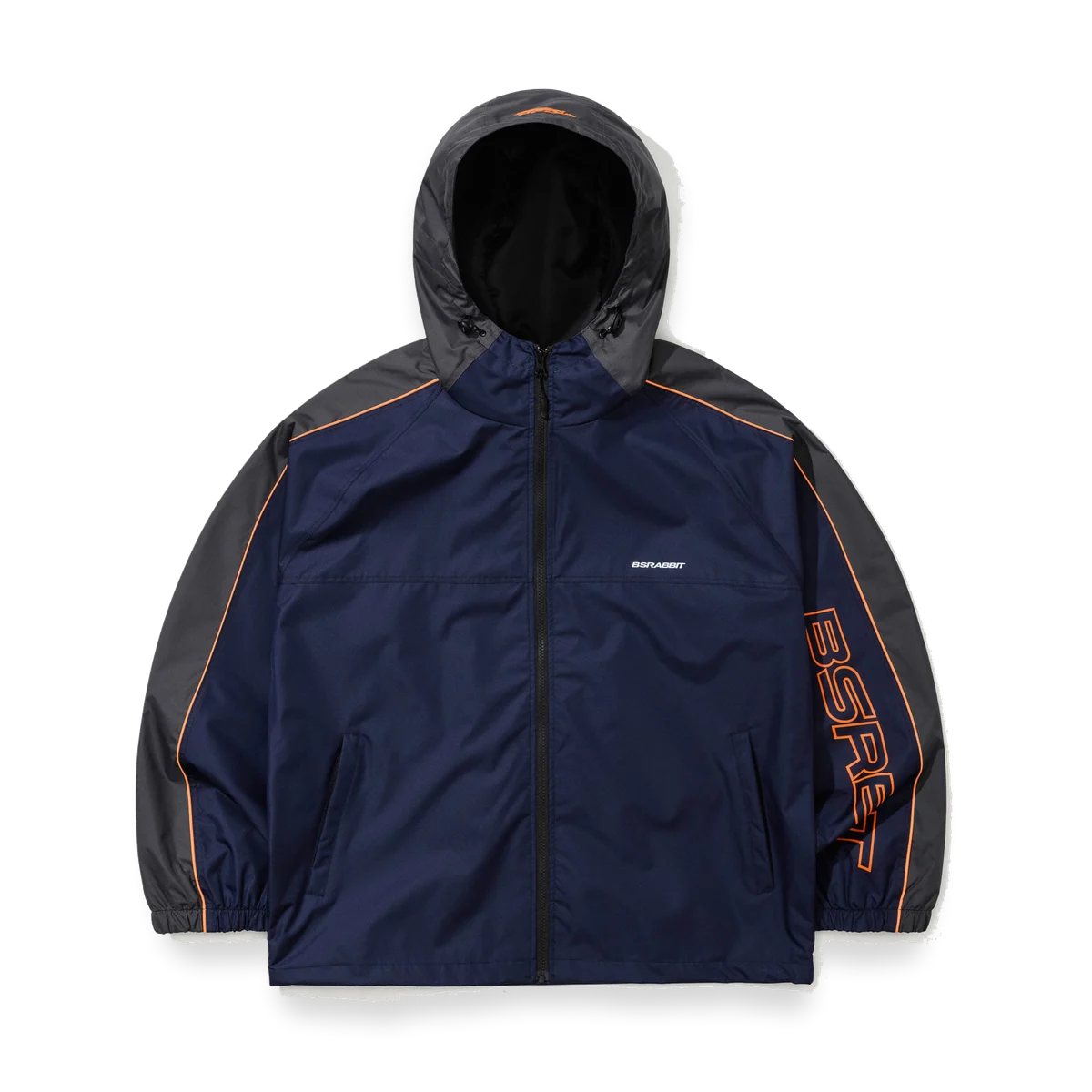 2526 Light Weight Reflective Line Hooded Jacket