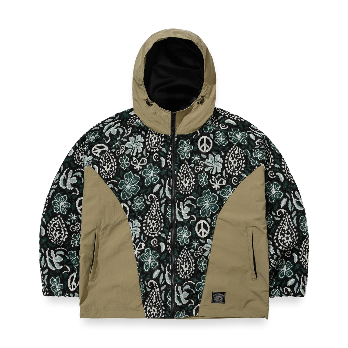 2526 Paisley Peace Jacquard Hooded Jacket