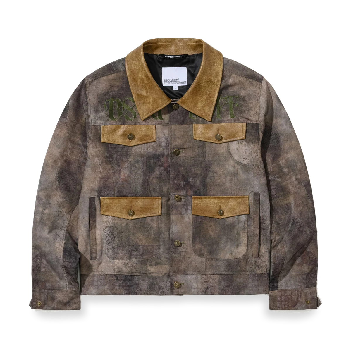 2526 Rustic Artwork Wide Work Jacket