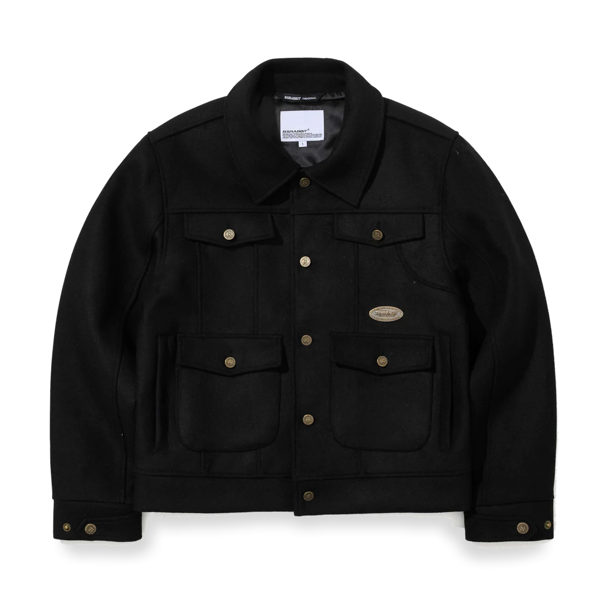 2526 Pure Wool Classic Wide Work Jacket