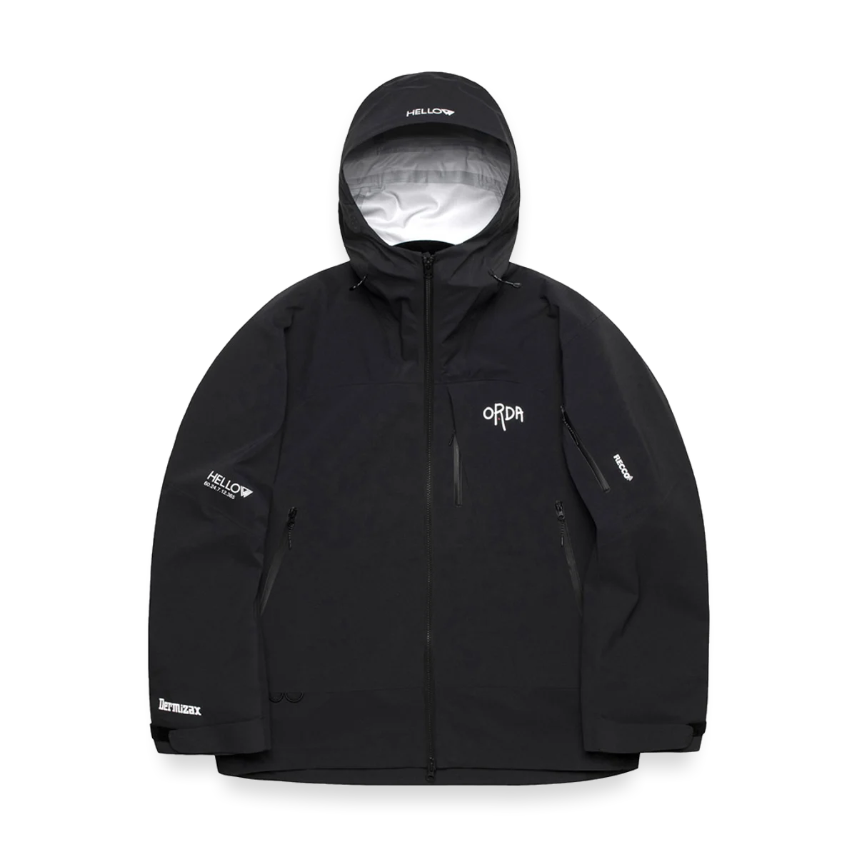 2526 ORDA 3L JACKET BLACK