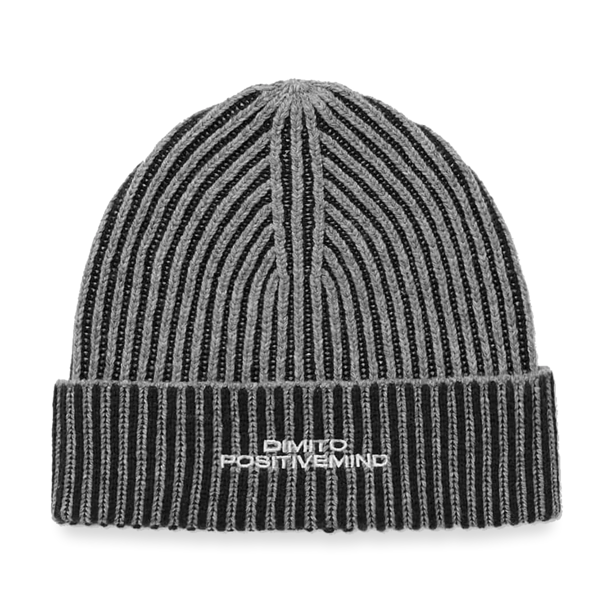 2526 DIMITO TWOTONE MIXED BEANIE BLACK