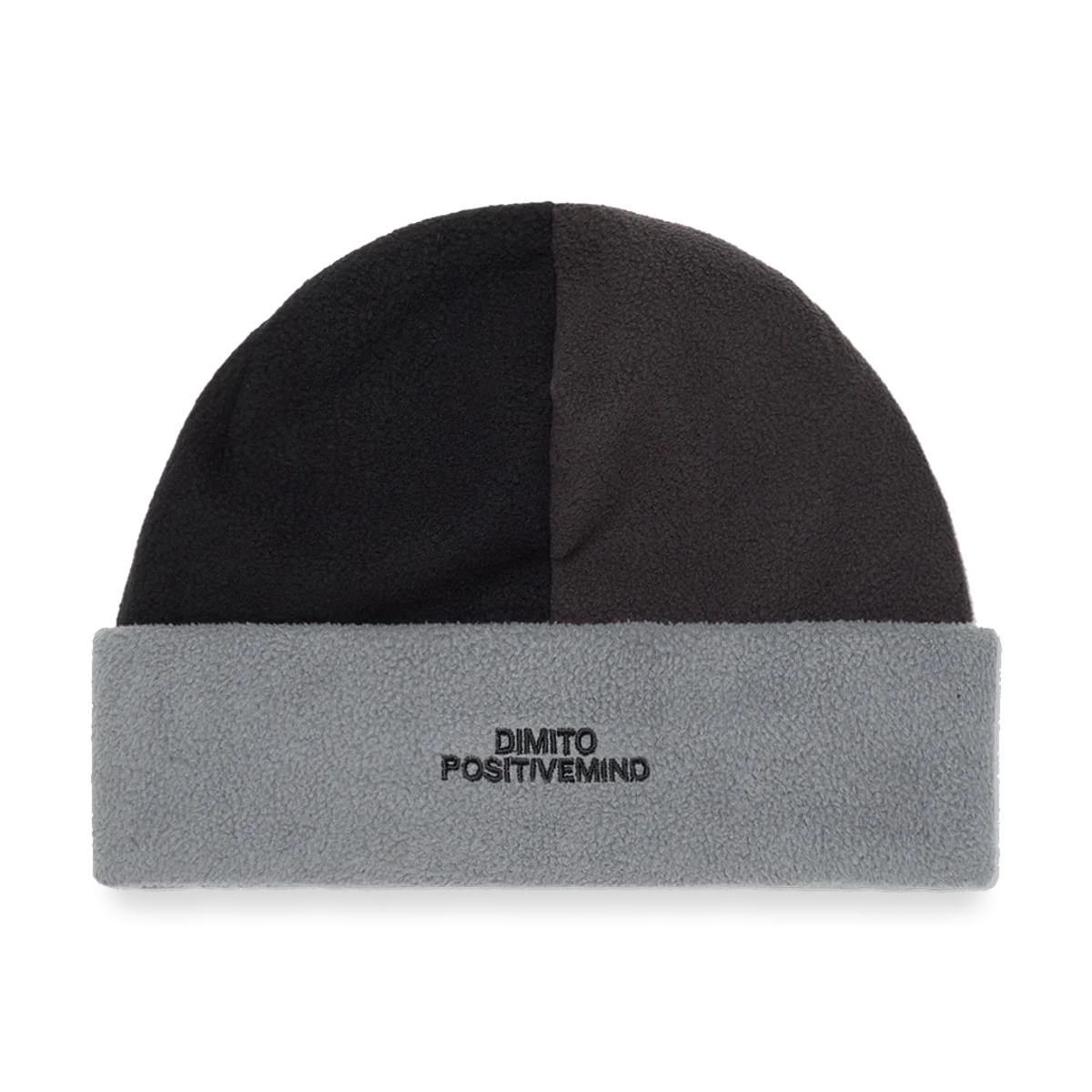 2526 DIMITO COLOR BLOCK FLEECE BEANIE GREY