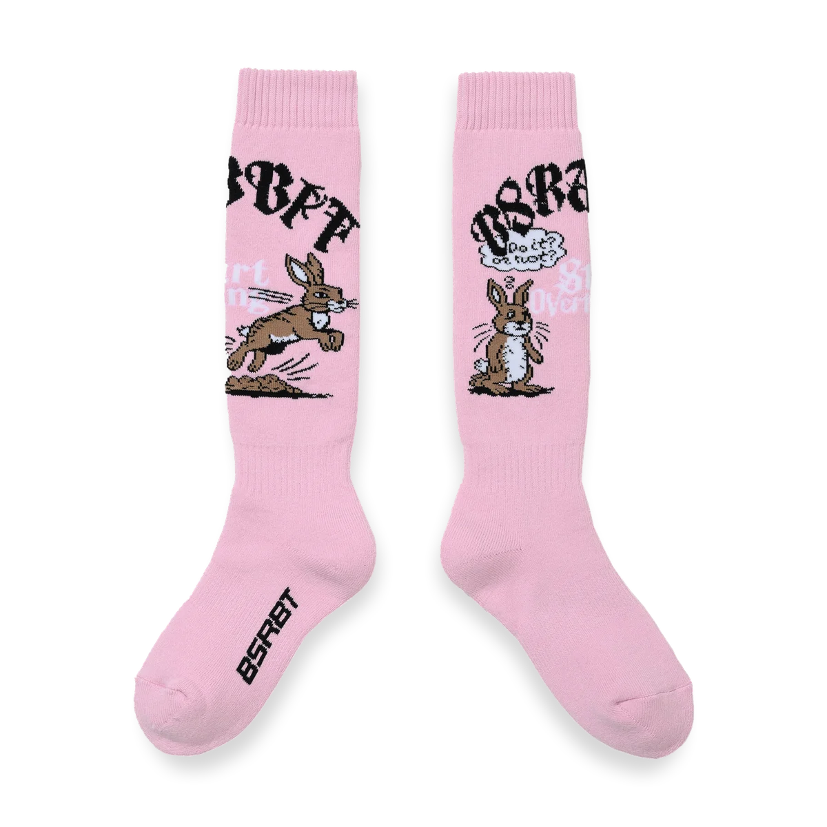 2526 Overthinking Snowboard Socks Pink