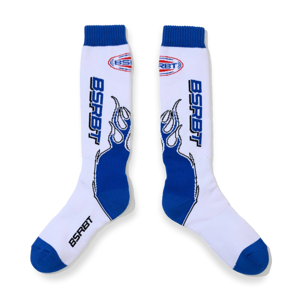 2526 Bsrbt Flame Snowboard Socks White