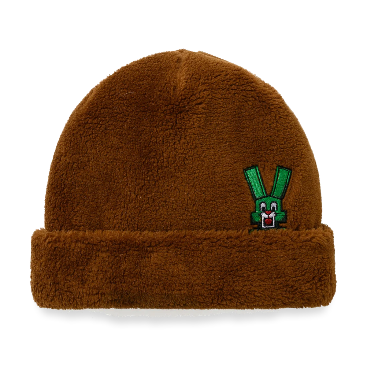 2526 Square Block Rabbit Soft Fur Beanie