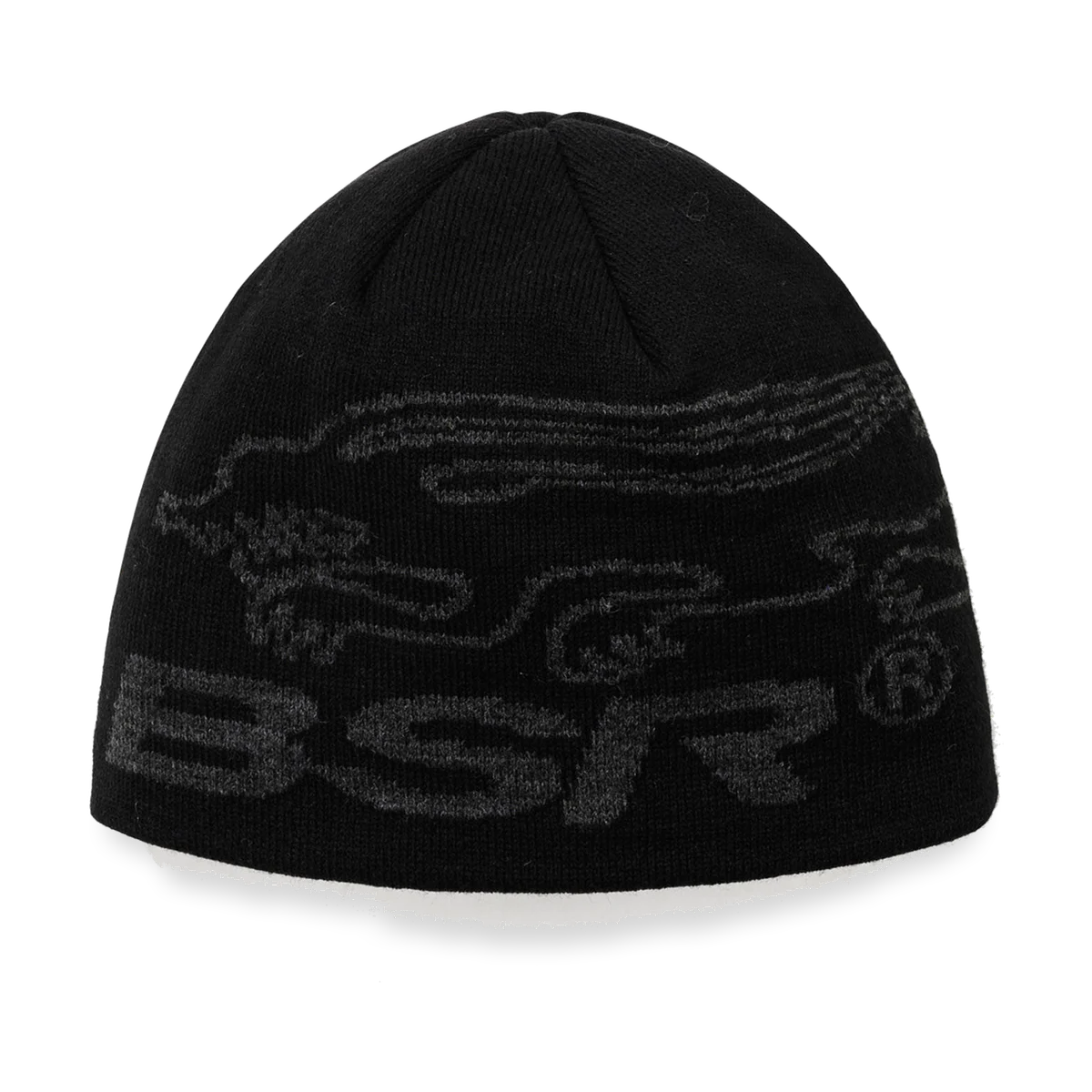 2526 Bsr Symbol Beanie Black Charcoal
