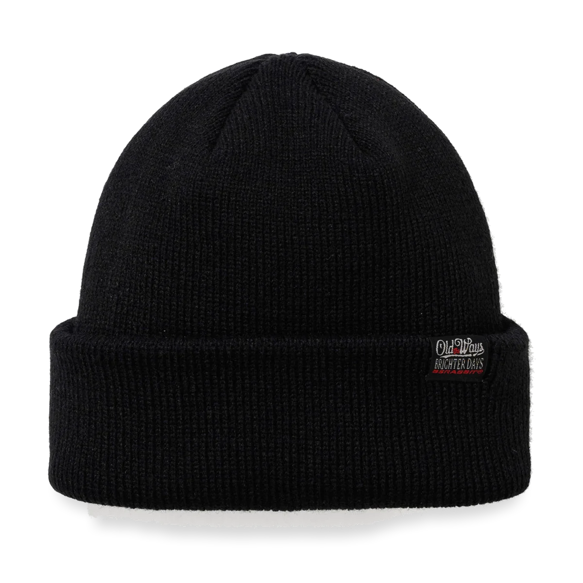 2526 Basic Point Label Beanie Black