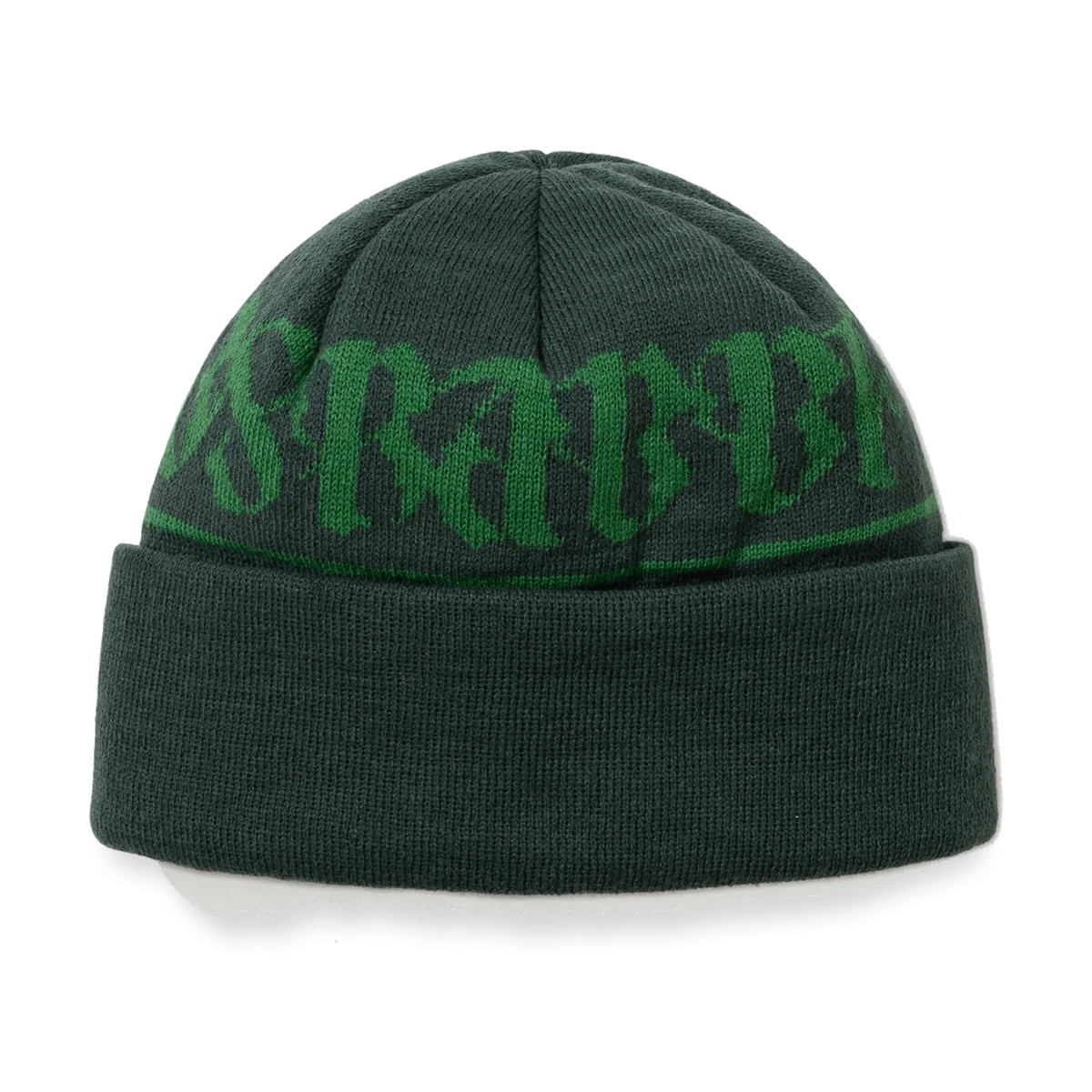 2526 Logo Pattern Beanie Green