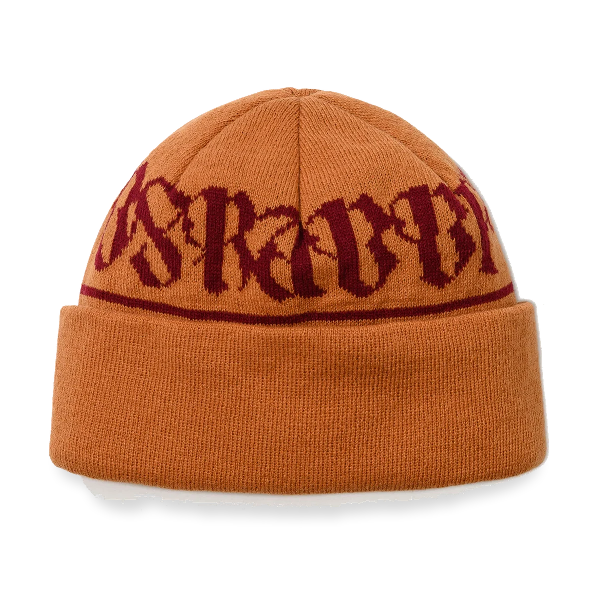 2526 Logo Pattern Beanie Orange