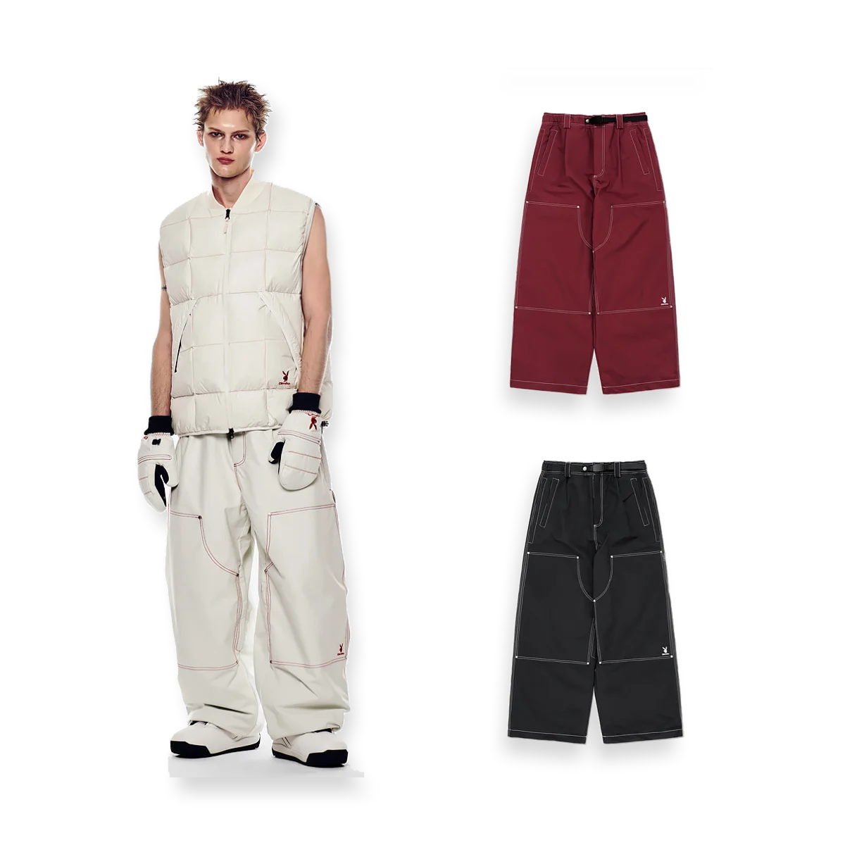 2526 PLAYBOY DIMITO DOUBLE KNEE PANTS