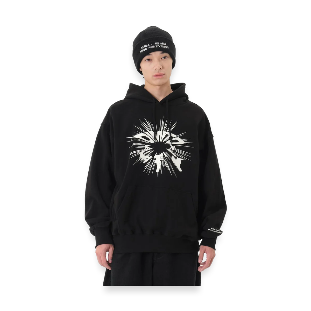 2526 TEAM KOREA REPLICA SPEEDING HOODIE BLACK