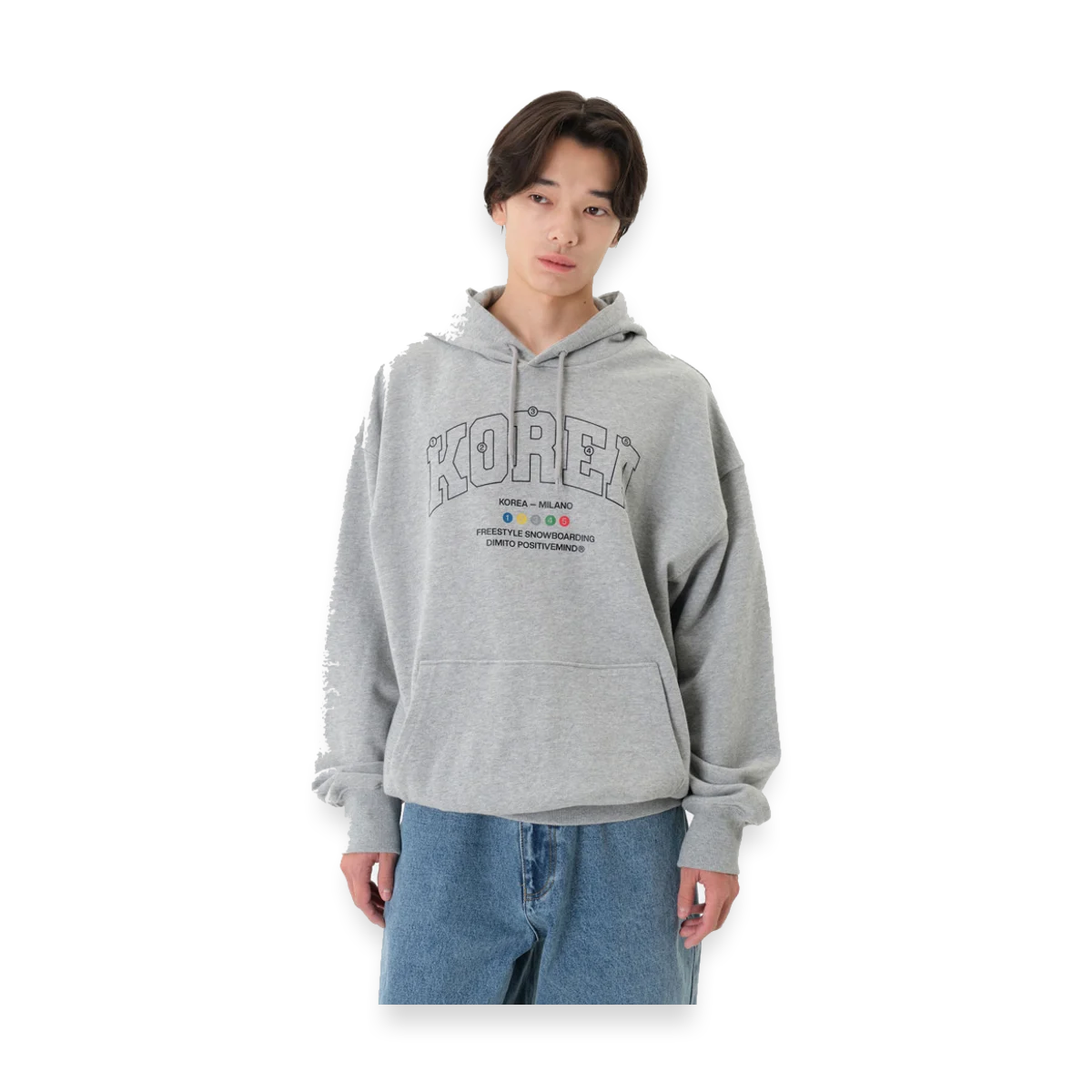 2526 TEAM KOREA REPLICA COLORING HOODIE ASH
