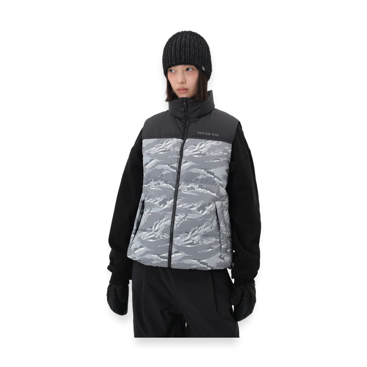 2526 VTX DOWN VEST TIGER GREY CAMO