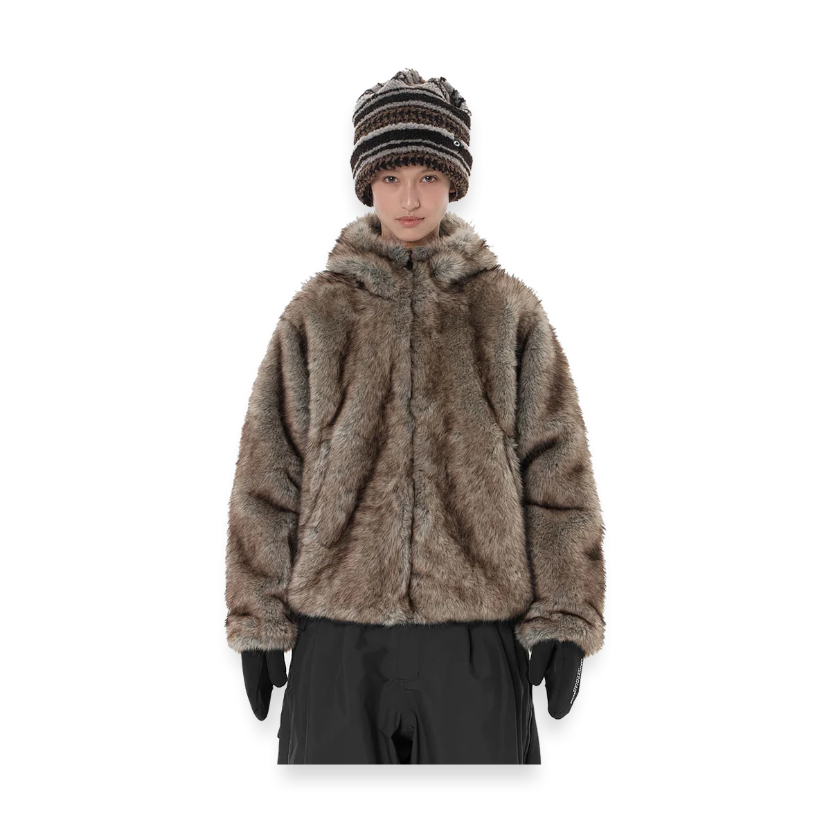 2627 FAUX FUR HD JACKET WILD RABBIT