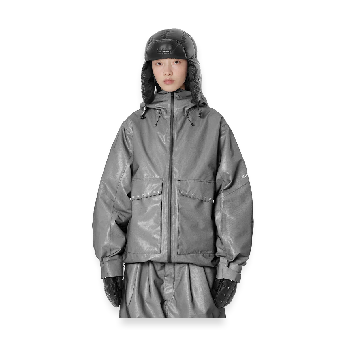 2627 STUD 2L JACKET SILVER