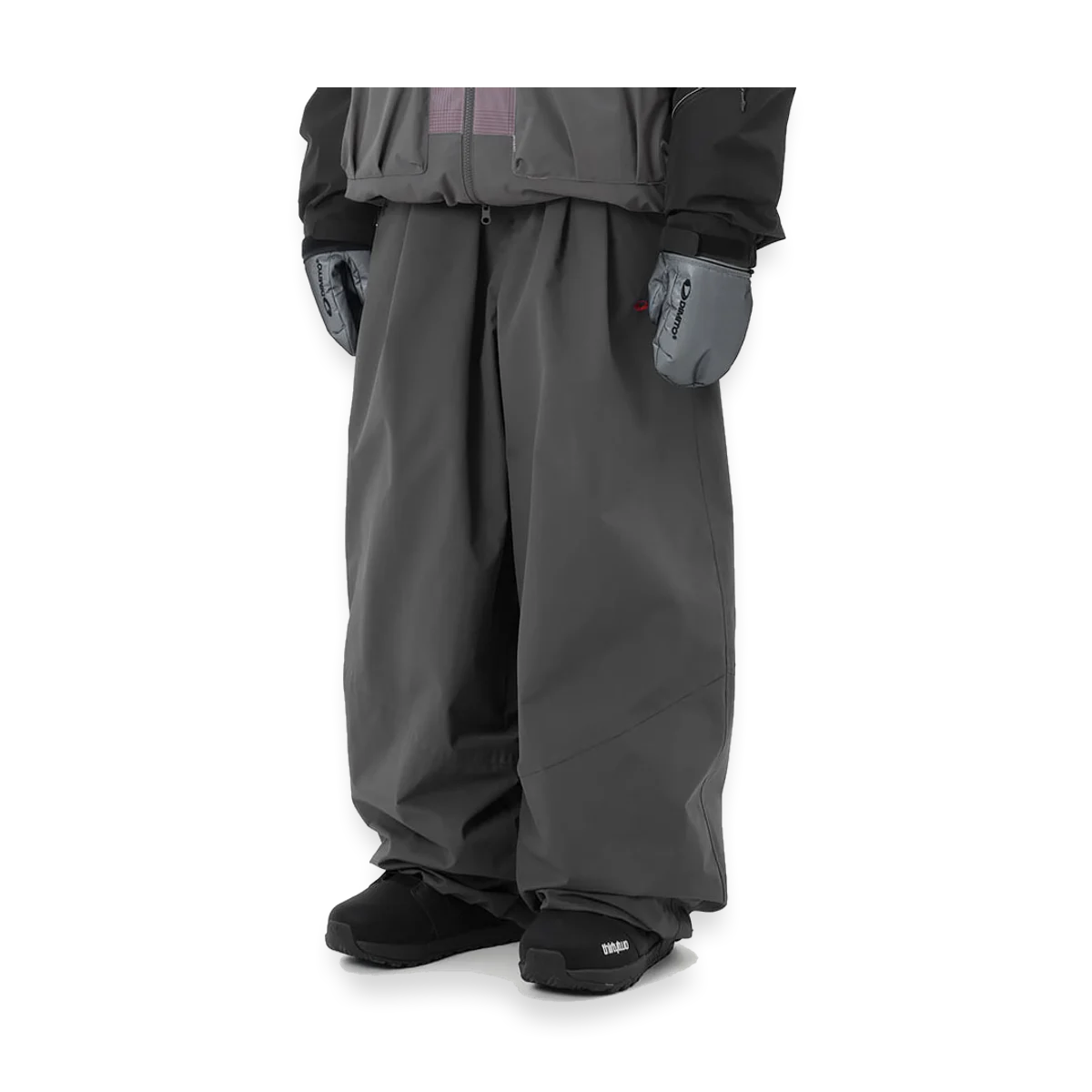 2627 26 AIR FORCE BANDED PANTS CHARCOAL