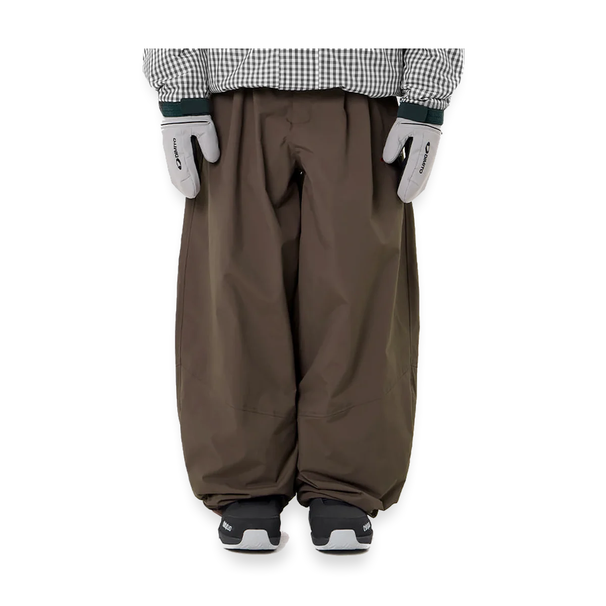2627 26 AIR FORCE BANDED PANTS DEEP BROWN