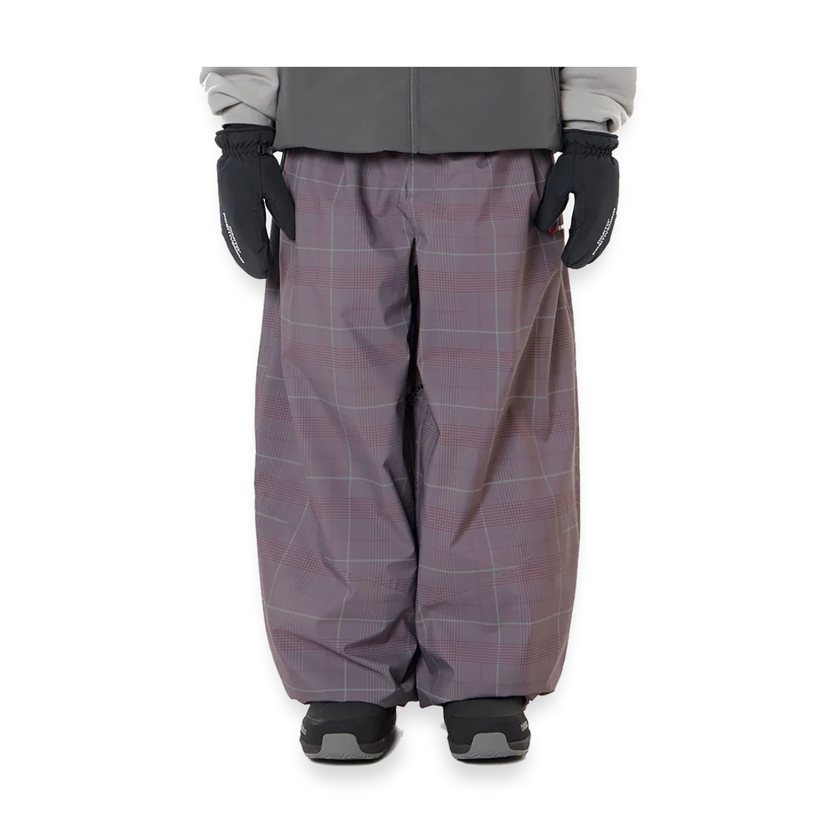 2627 26 AIR FORCE BANDED PANTS WINE CHECK