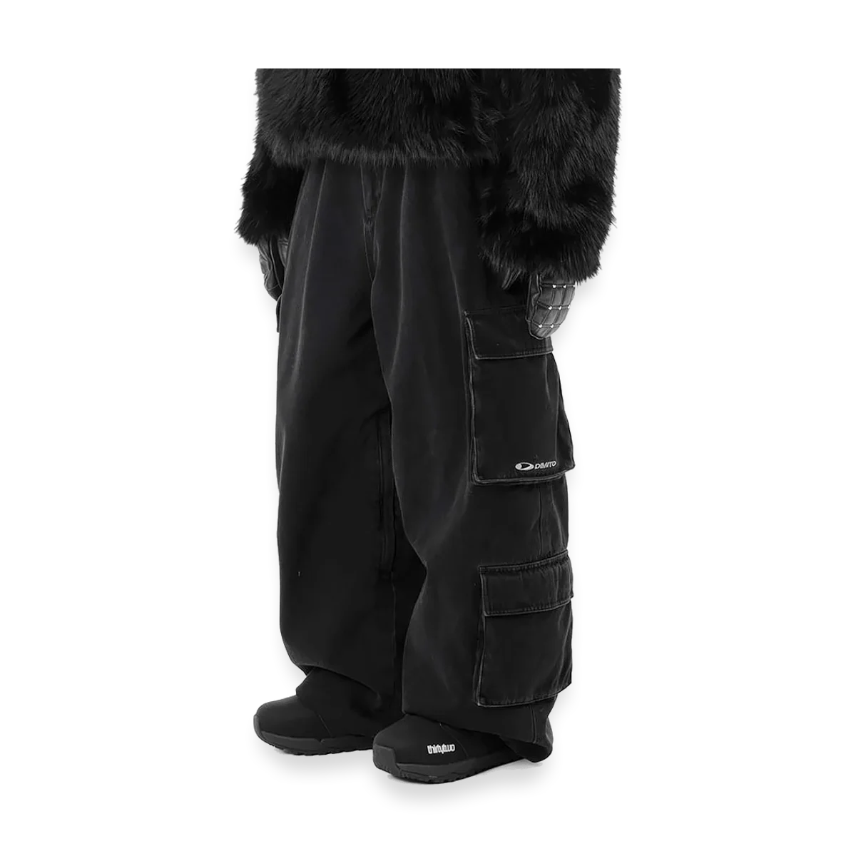 2627 DENIM MULTI CARGO PANTS DW BLACK