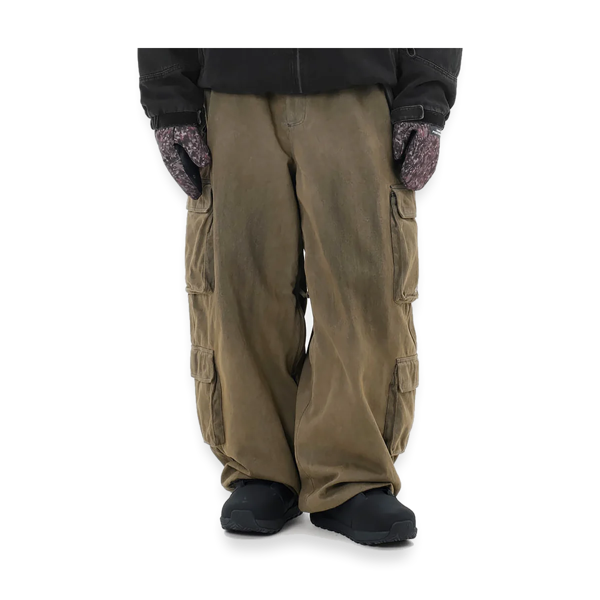 2627 DENIM MULTI CARGO PANTS DW BROWN